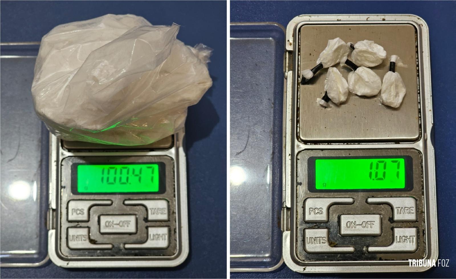 DENARC flagra mulher com bebê e comparsa transportando cocaína em estrada próxima à BR-277 DENARC flagra mulher com bebê e comparsa transportando cocaína em estrada próxima à BR-277