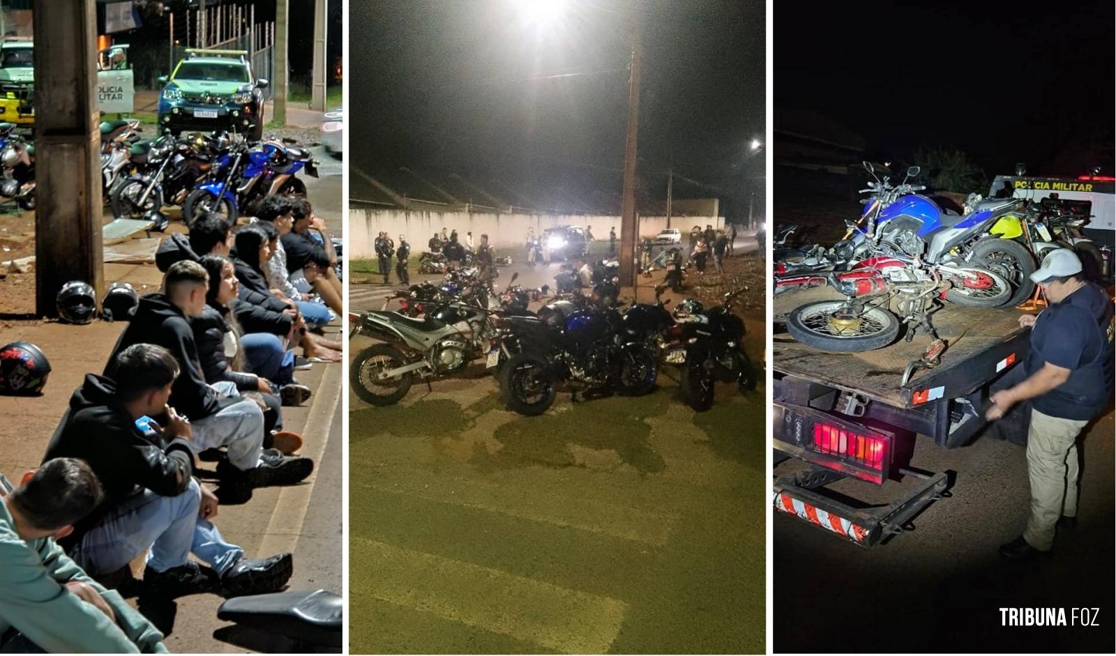 Falhou o "rolezinho" dos motociclistas durante a madrugada. 16 motos foram apreendidas Falhou o "rolezinho" dos motociclistas durante a madrugada. 16 motos foram apreendidas