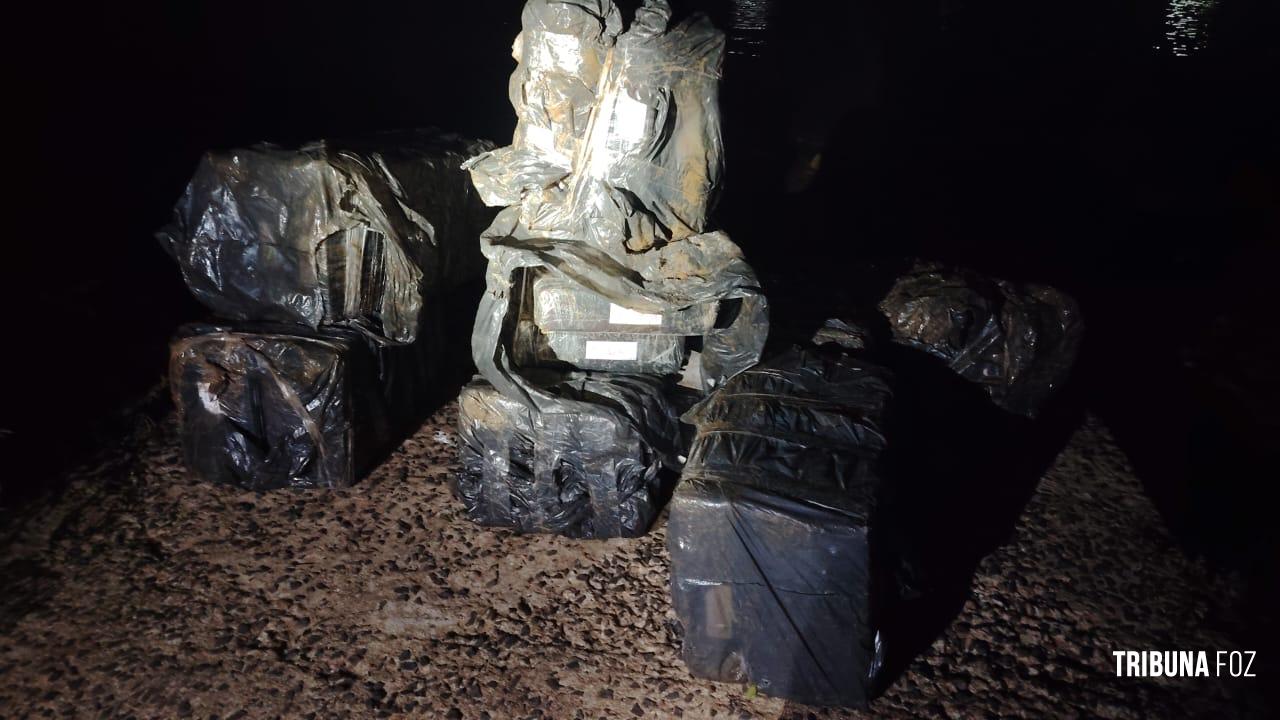 Forças policiais apreendem fardos de maconha nas margens do Rio Paraná
