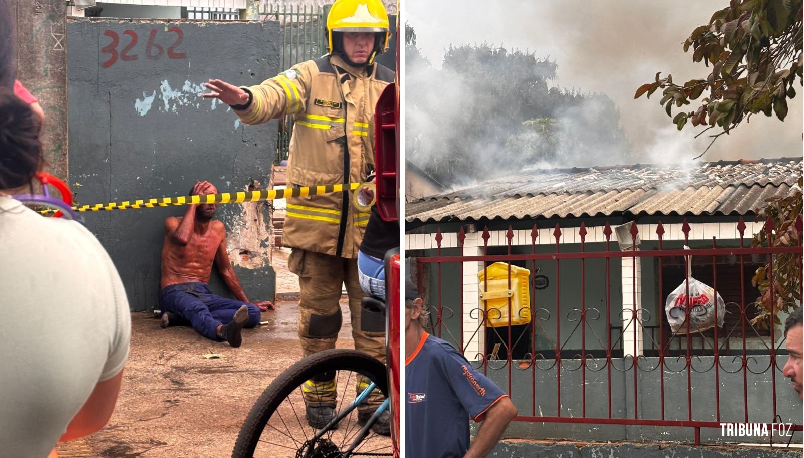 Homem incendeia residência e é contido por populares no bairro Vila Brás em Foz do Iguaçu Homem incendeia residência e é contido por populares no bairro Vila Brás em Foz do Iguaçu