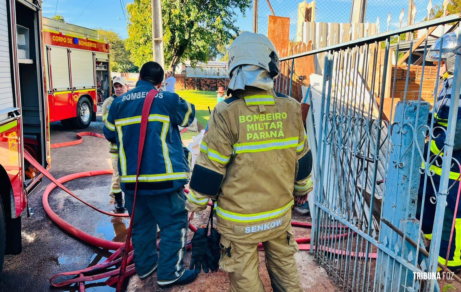 Incêndio atinge residência no bairro Portal da Foz