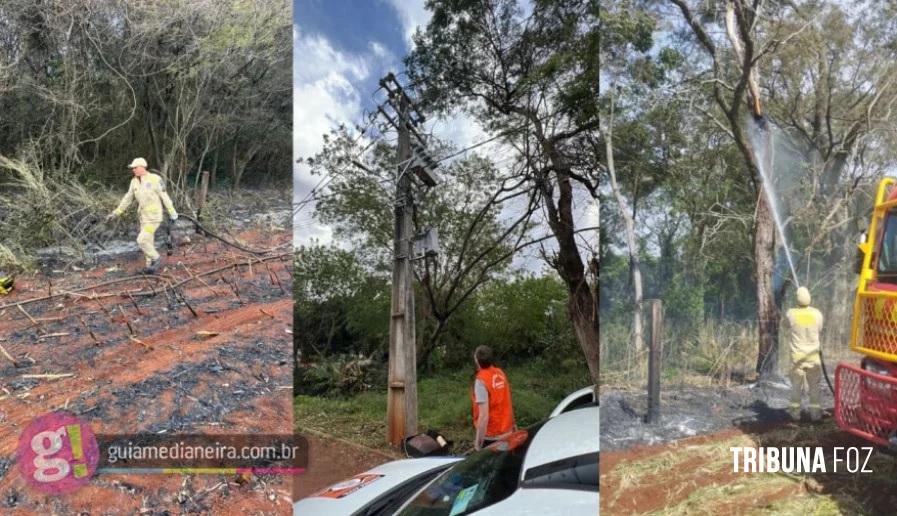 Incêndios e fortes ventos causam prejuízos em Medianeira e região