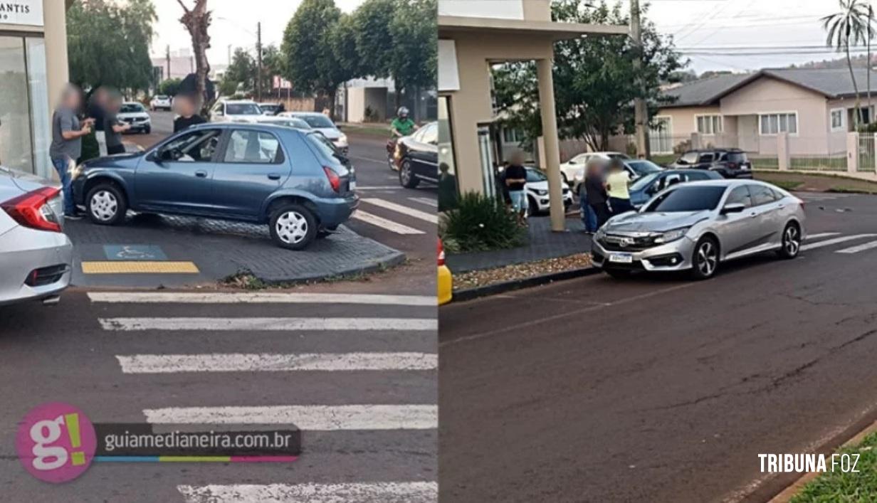 Mais um acidente em cruzamento "campeão" de imprudência em Medianeira