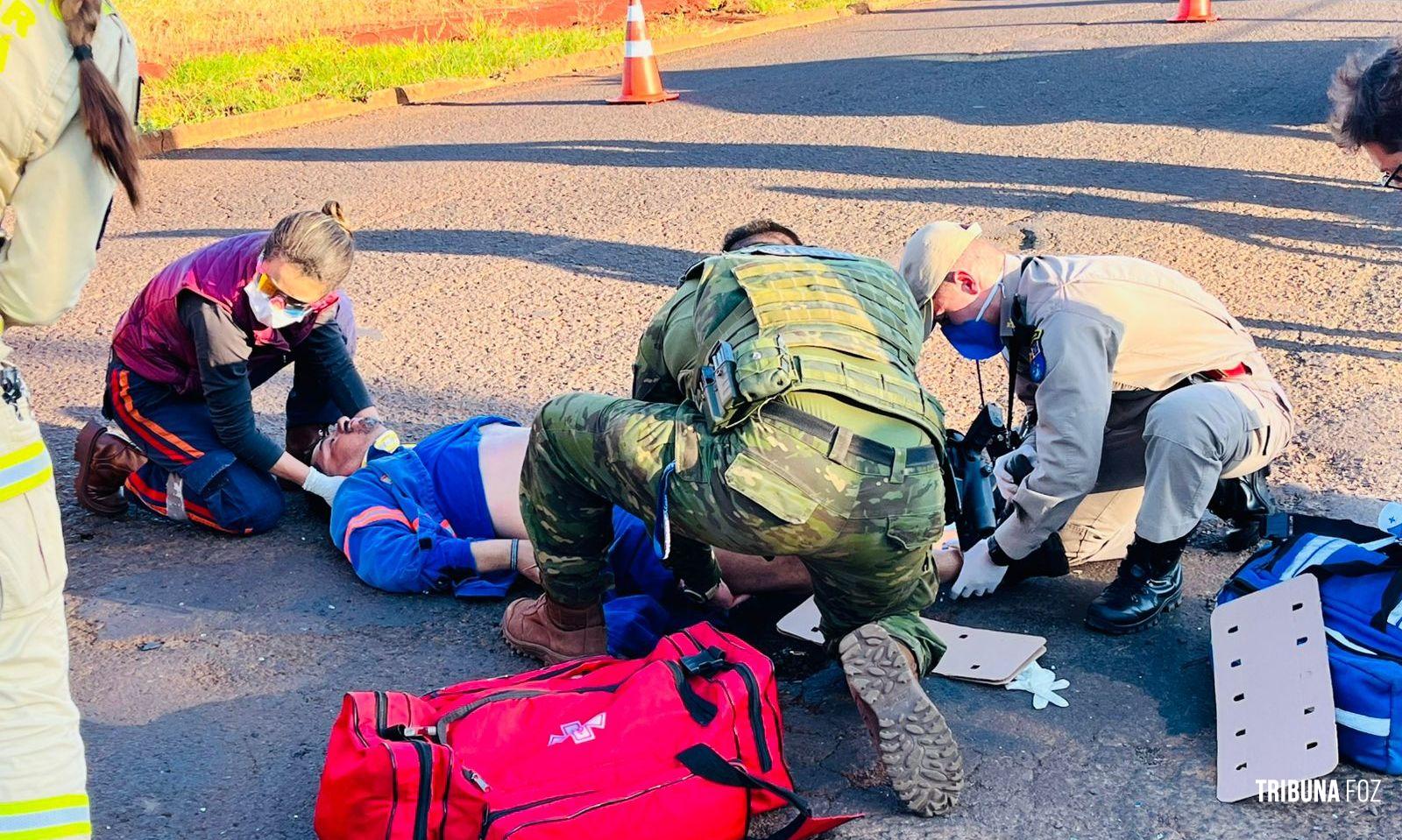 Motociclista fica em estado gravíssimo após acidente na Av. Perimetral Leste Motociclista fica em estado gravíssimo após acidente na Av. Perimetral Leste