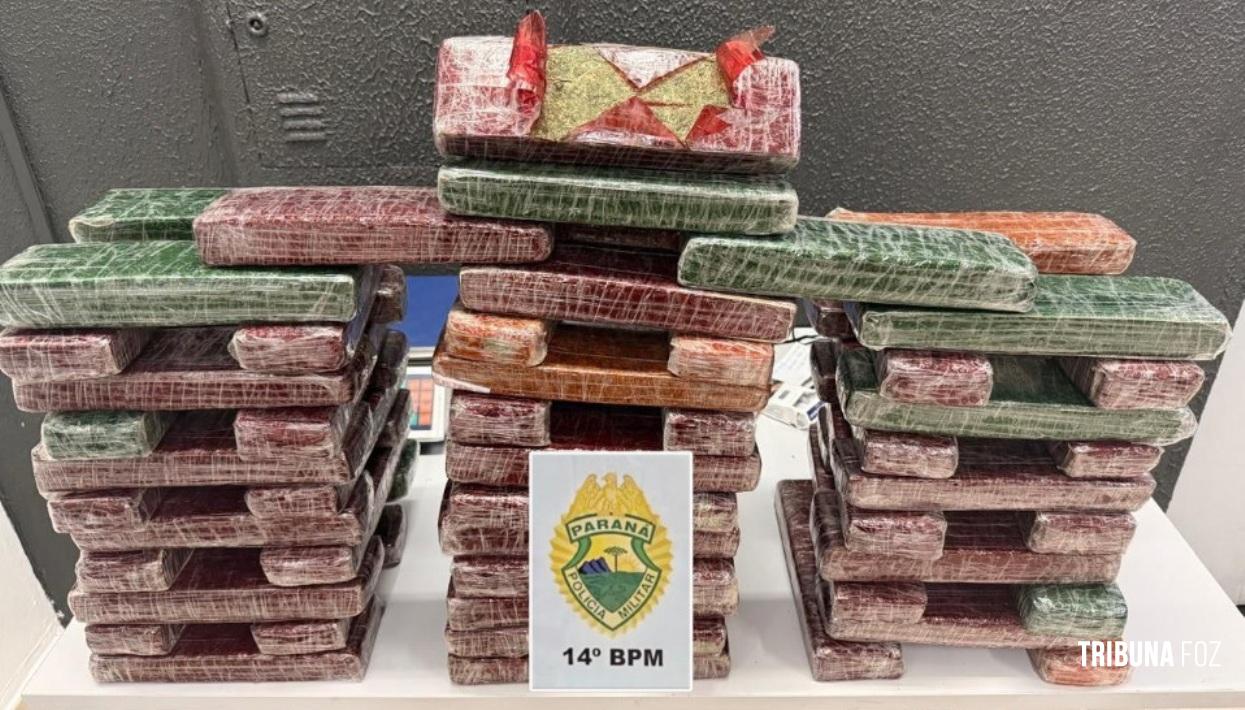 PM apreende drogas com o suporte de aeronave policial em Foz do Iguaçu