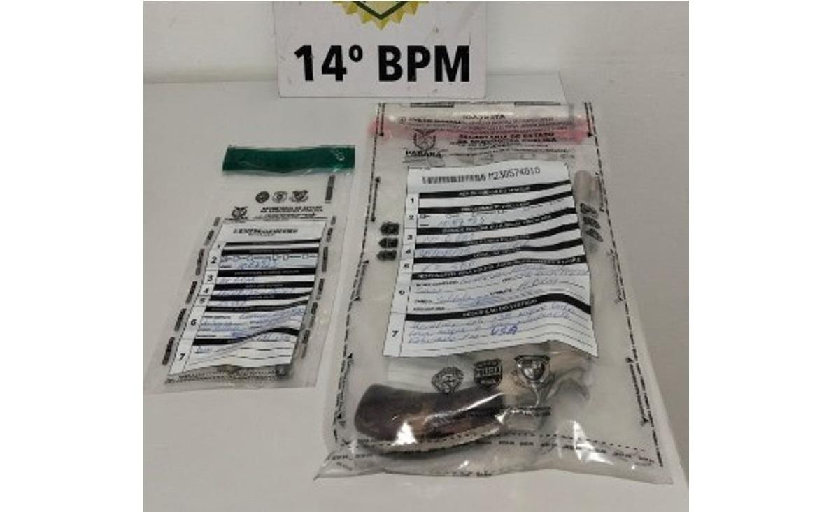 Polícia Militar prende homem com revolver calibre 38 em Santa Terezinha de Itaipu Polícia Militar prende homem com revolver calibre 38 em Santa Terezinha de Itaipu