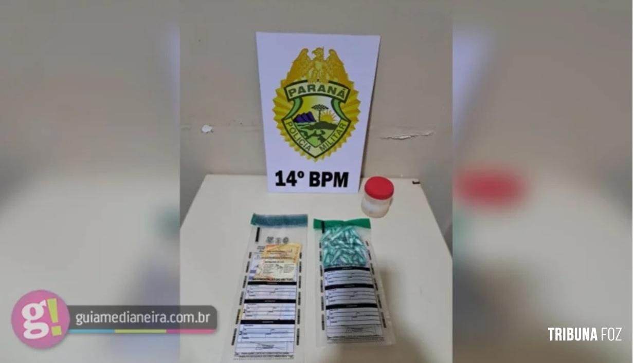 Polícia Militar prende homem por tráfico de drogas em Medianeira Polícia Militar prende homem por tráfico de drogas em Medianeira