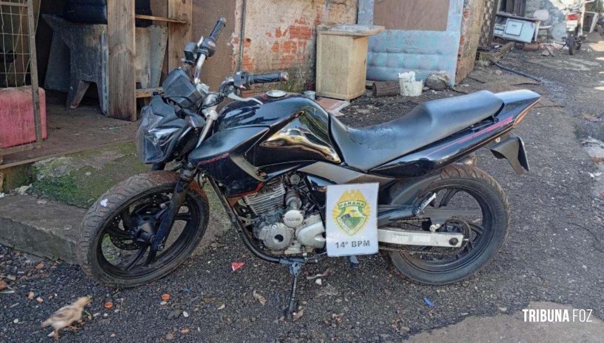 Policia Militar recupera motocicleta com registro de furto em Foz do Iguaçu
