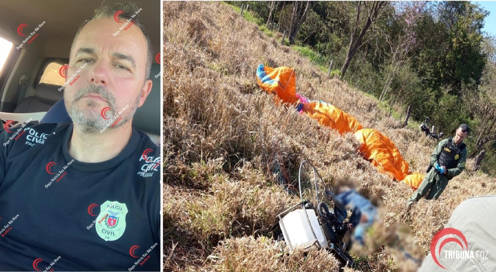 Policial civil morre em trágico acidente de paramotor em Missal Policial civil morre em trágico acidente de paramotor em Missal