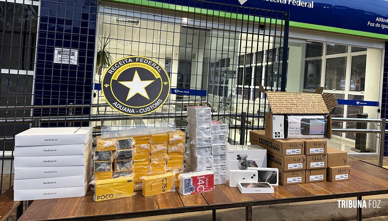 Receita federal apreende cerca de r 100 mil em eletr nicos