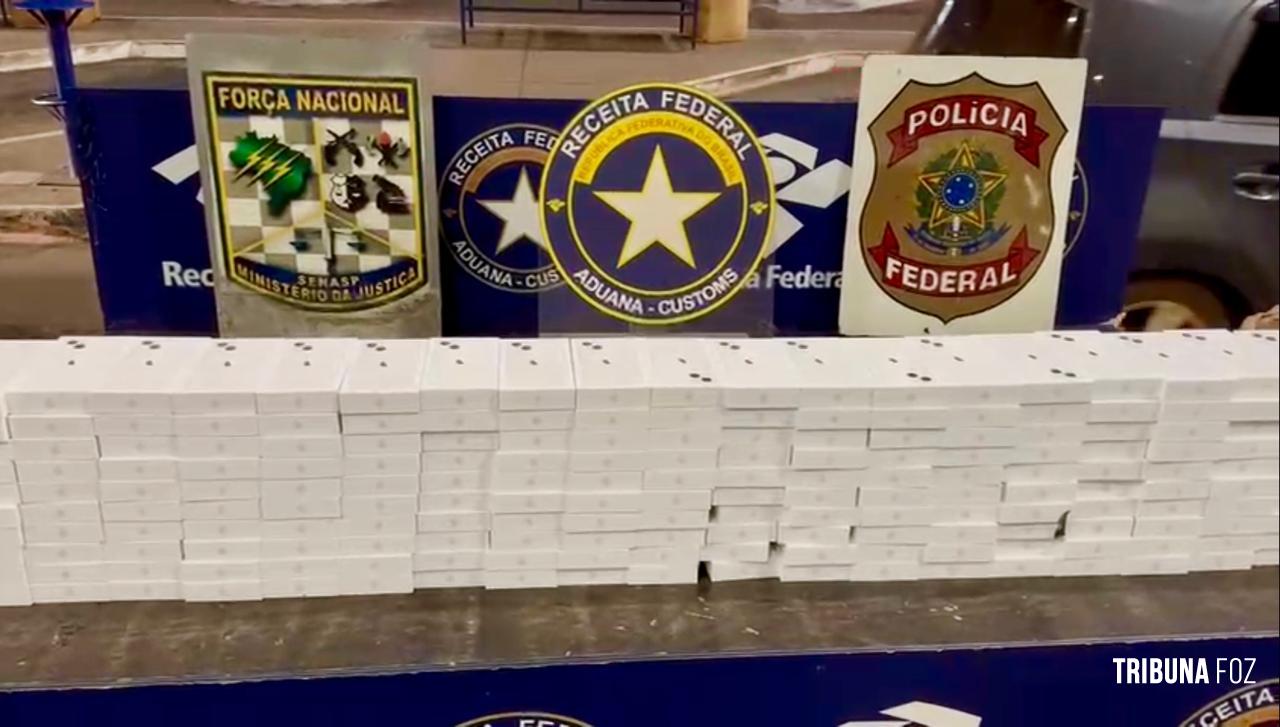 Receita Federal apreende mais de R$ 490.000 em smartphones na Ponte da Amizade Receita Federal apreende mais de R$ 490.000 em smartphones na Ponte da Amizade