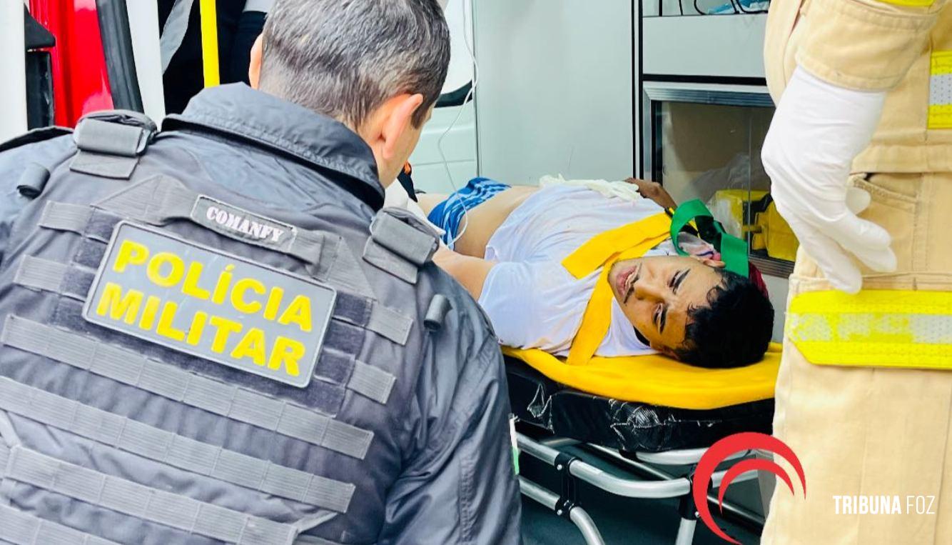 ROCAM frustra assalto em Foz do Iguaçu: Um baleado e dois presos no Jardim São Paulo ROCAM frustra assalto em Foz do Iguaçu: Um baleado e dois presos no Jardim São Paulo