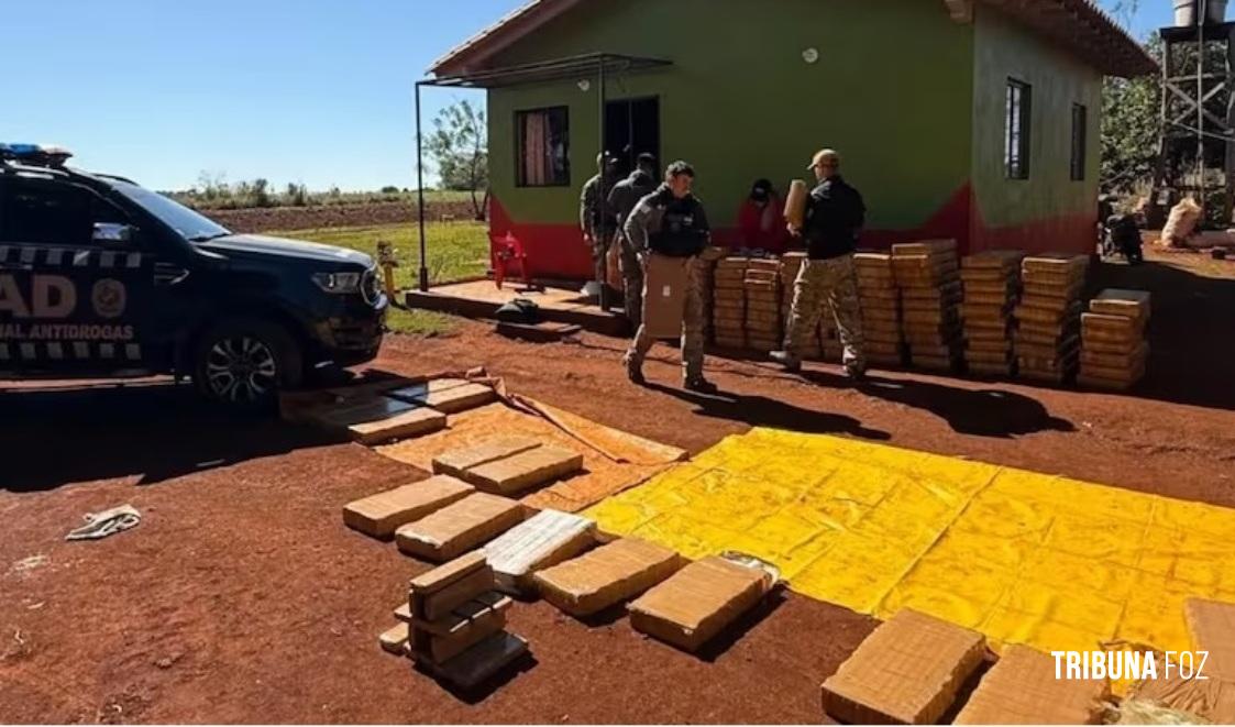 SENAD apreende quase 1500 Kg de maconha na Colônia Porto Índio no Paraguai