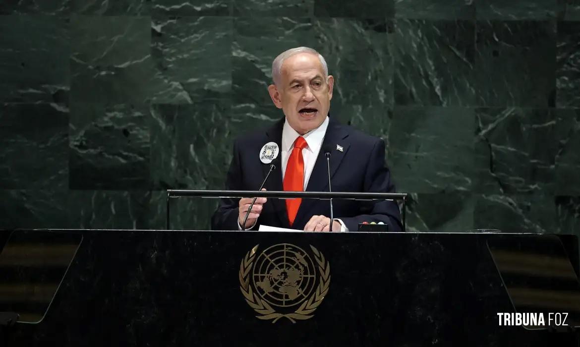 Delegações deixam cadeiras vazias durante discurso de Netanyahu na ONU