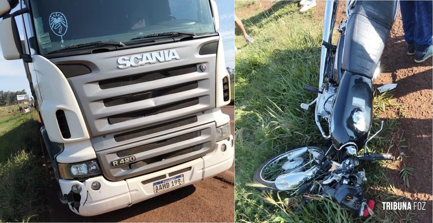 Duas crianças morrem após colidirem uma motoneta contra um caminhão