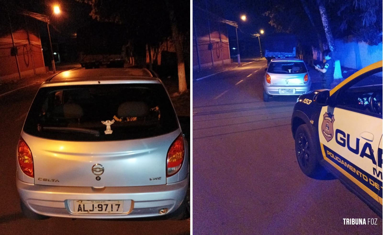 Guarda Municipal recupera veiculo roubado atrás da Rodoviária de Foz