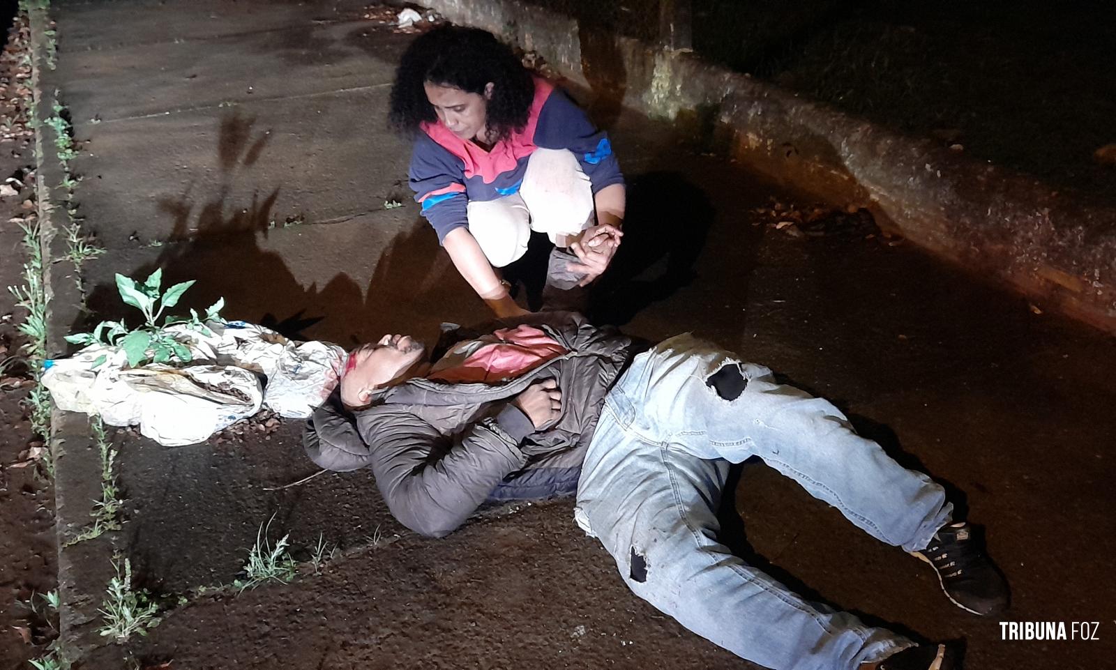 Homem é agredido e baleado por desconhecidos nos fundos do laguinho no Porto Meira