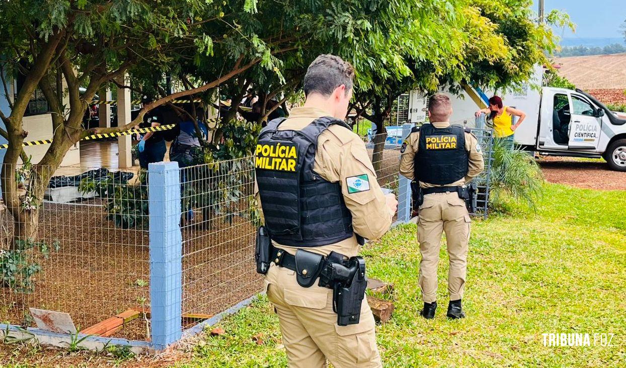 Mulher morre e homem fica ferido em ataque a tiros na área rural de São Miguel do Iguaçu