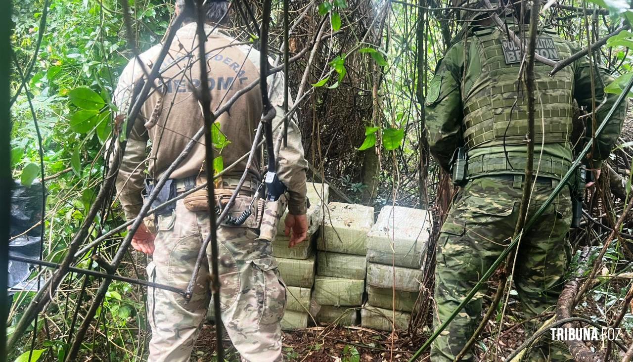 PF, PC e PM apreendem 272 Kg de maconha em Santa Helena