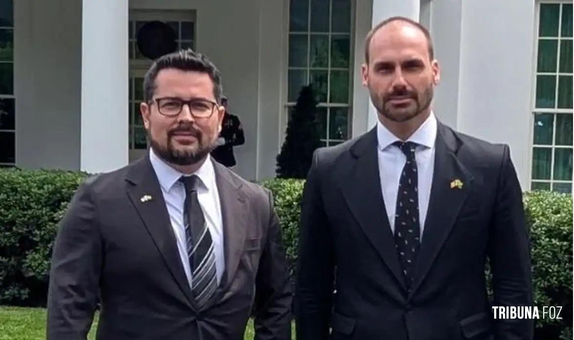 PGR denuncia Eduardo Bolsonaro e Paulo Figueiredo por coação à Justiça