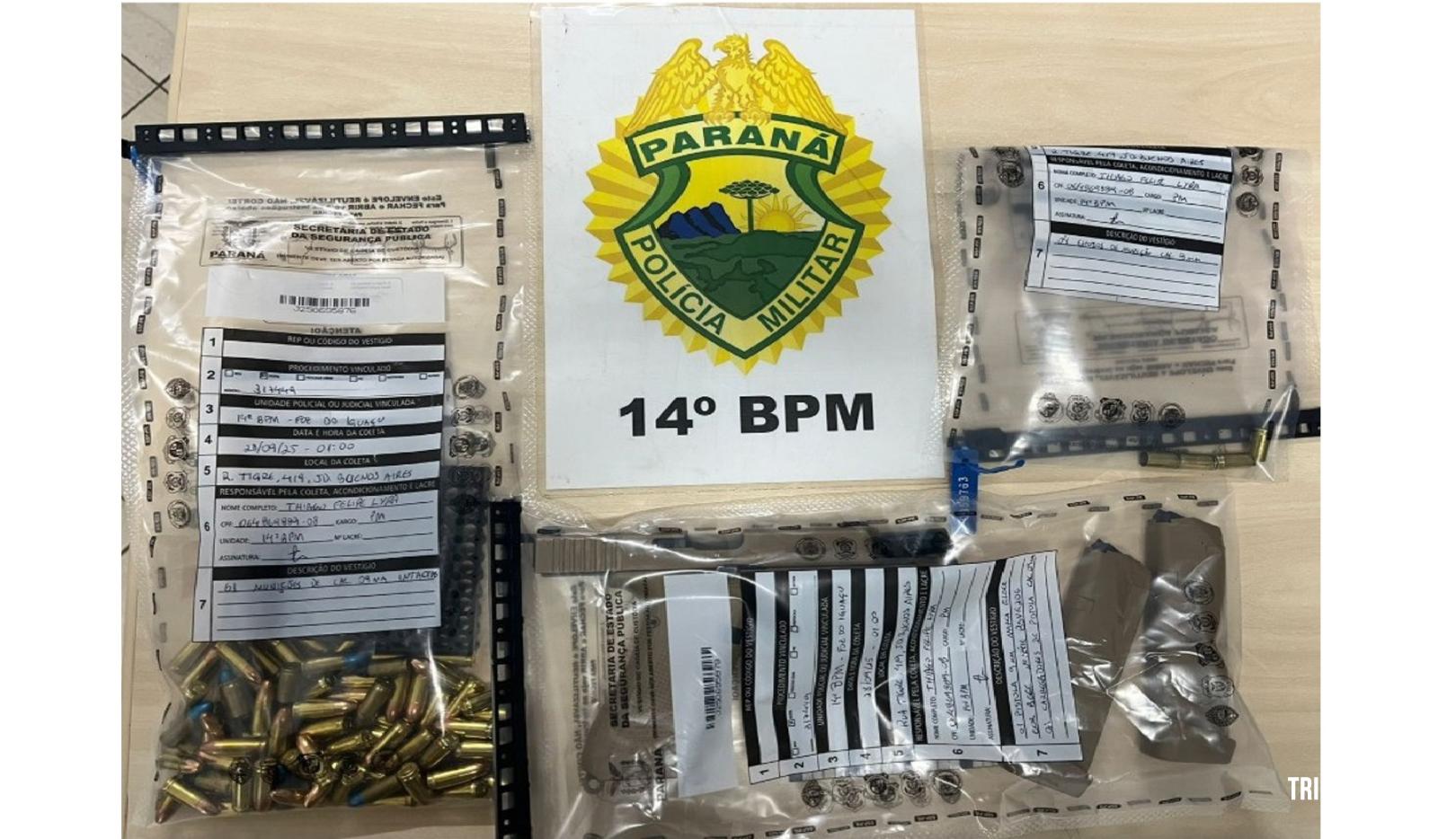 PM apreende pistola e prende indivíduos após disparos de arma de fogo em Foz do Iguaçu