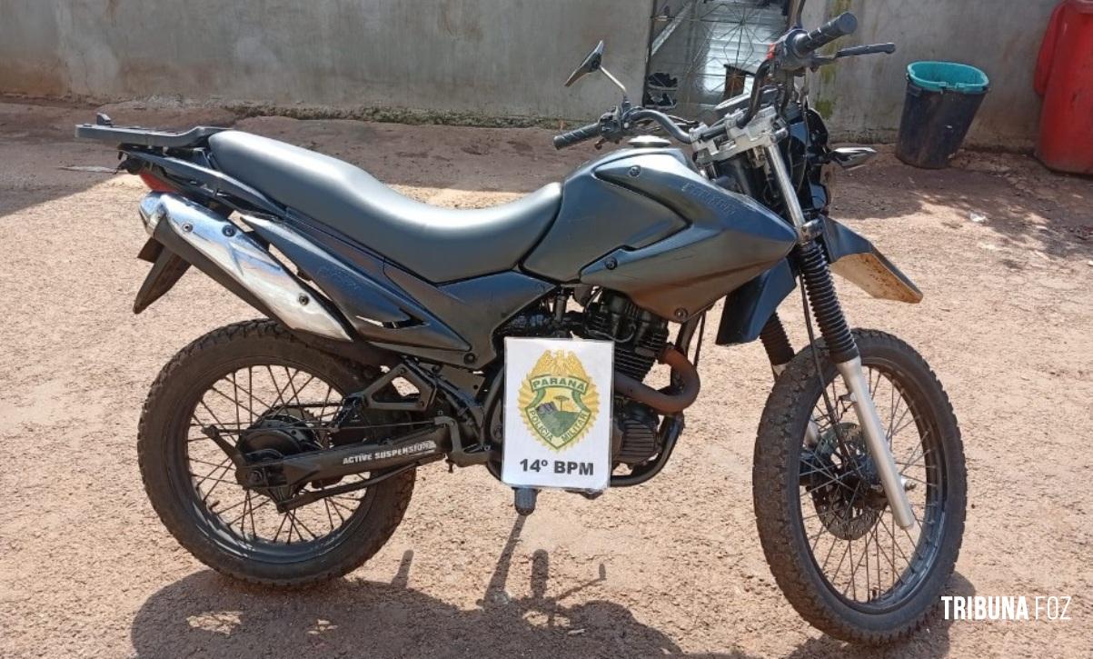 PM recupera moto furtada no Jardim Jupira em Foz do Iguaçu