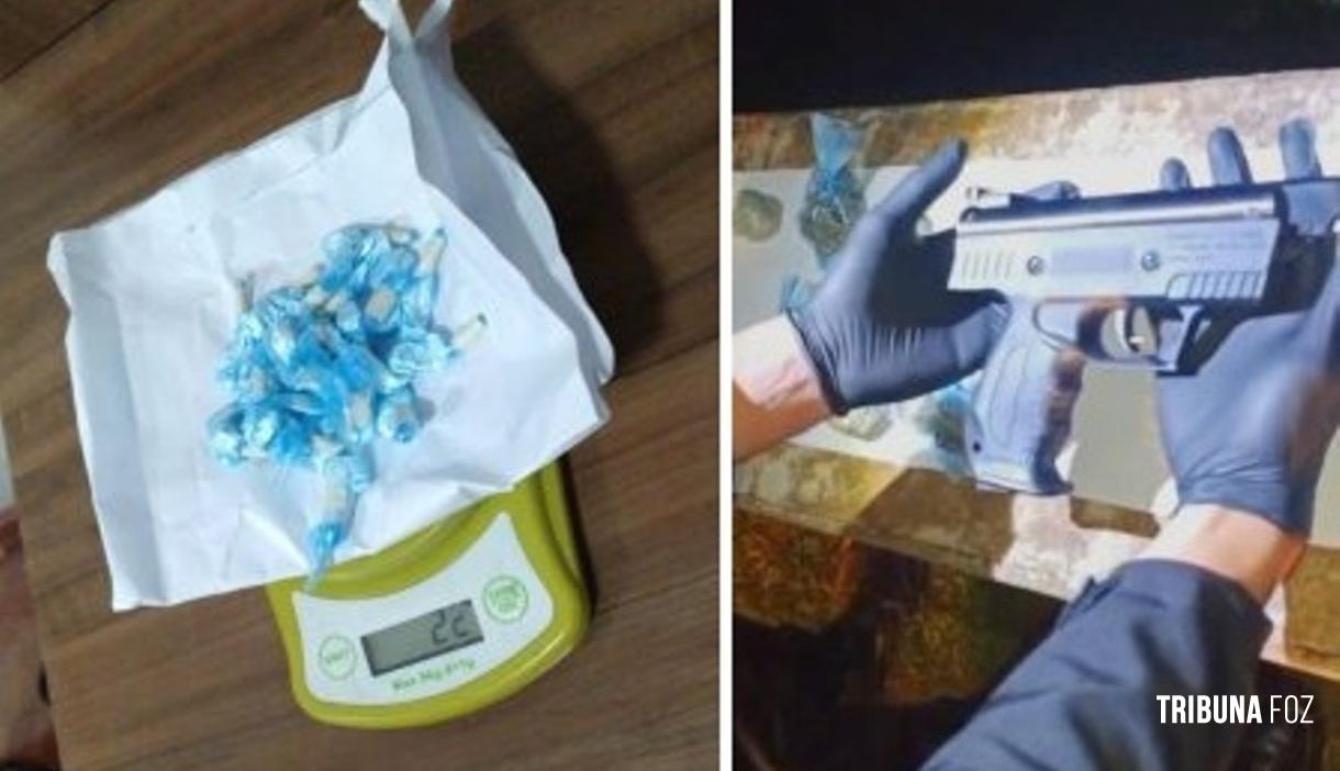 Policia de Puerto Iguazu estoura ponto de venda de maconha e cocaína e apreende menor e dinheiro do tráfico