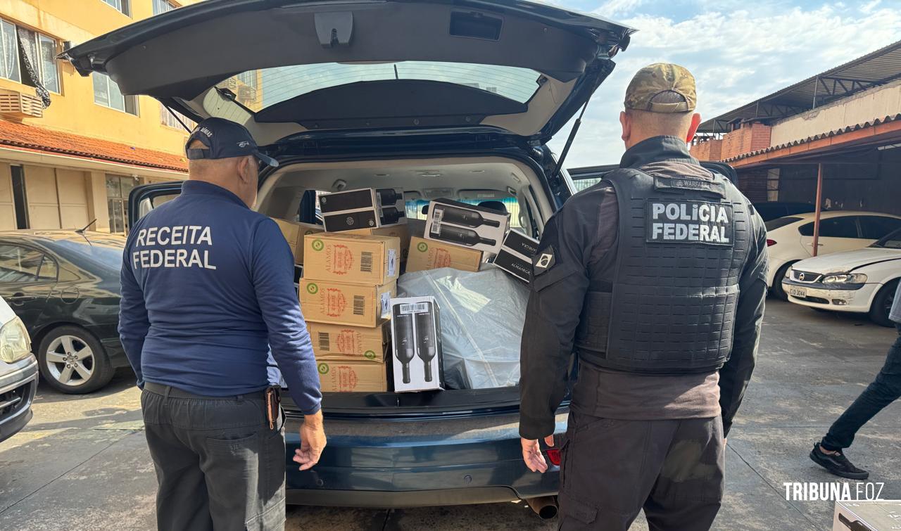 Policia Federal e Receita Federal realizam operação contra o contrabando e descaminho Policia Federal e Receita Federal realizam operação contra o contrabando e descaminho
