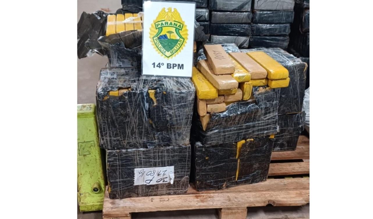 Policia Militar apreende 242 Kg de maconha em Foz do Iguaçu