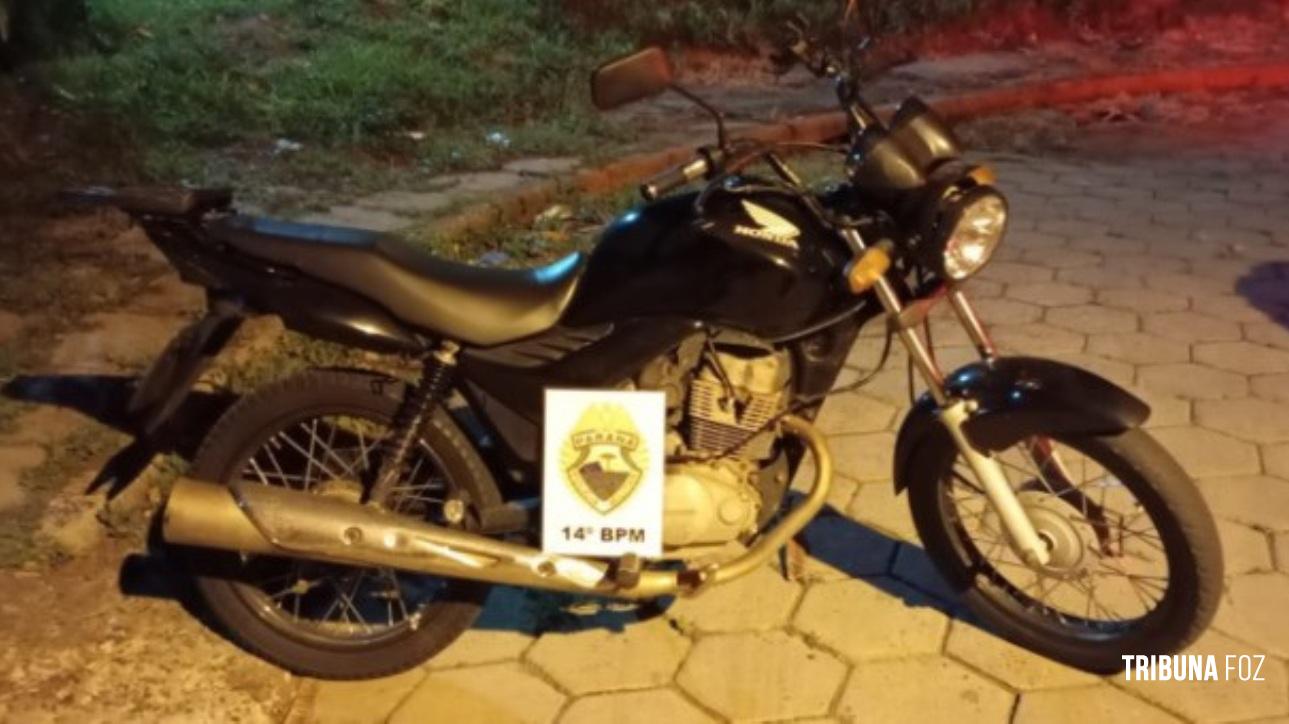 Polícia Militar recupera motocicleta furtada em Foz do Iguaçu