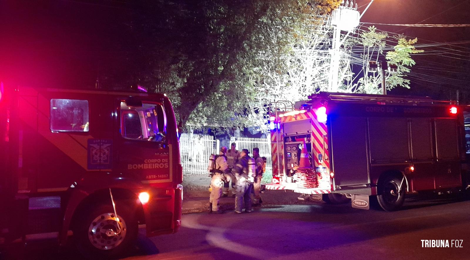 Principio de incêndio mobiliza o Corpo de Bombeiros na Vila Yolanda