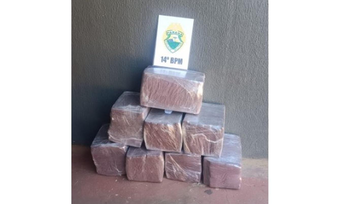 ROCAM apreende 109,3 Kg de maconha no Jardim Jupira