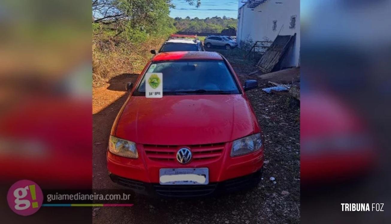 Veículo com alerta de furto é recuperado pela Polícia Militar em Medianeira