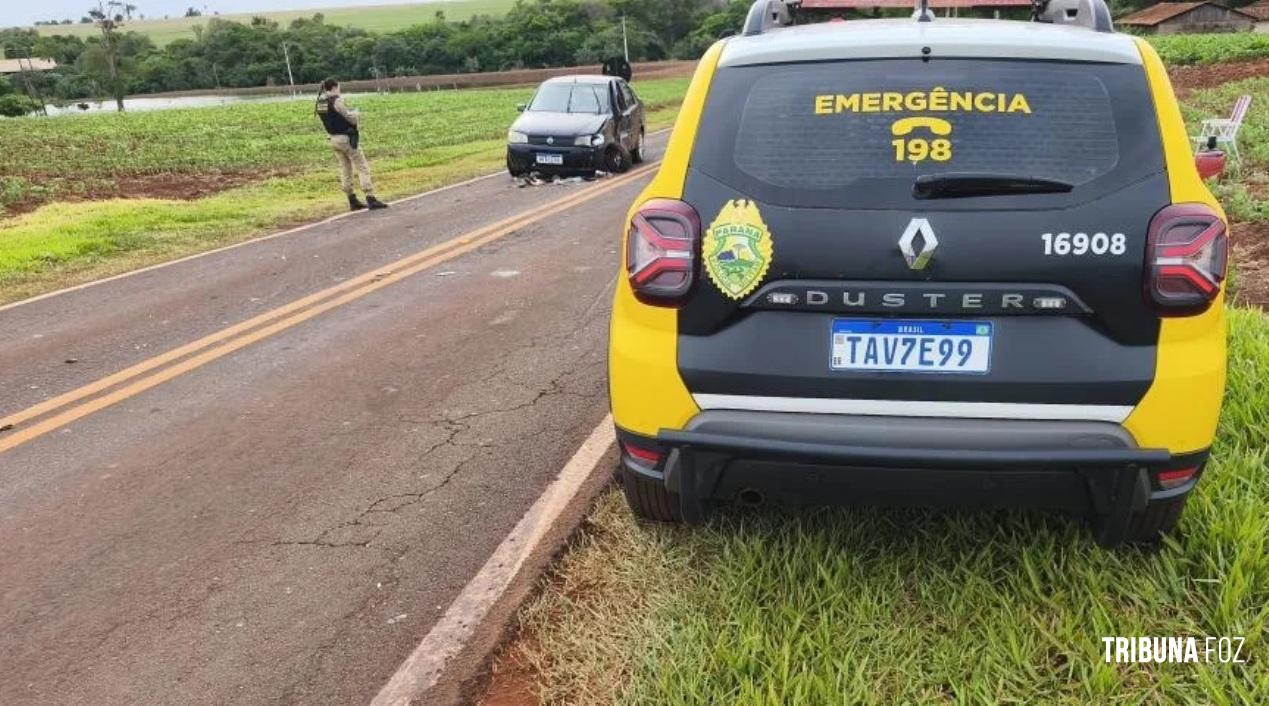 Duas pessoas ficam feridas em acidente entre Siena e Onix no interior de Marechal Cândido Rondon  Duas pessoas ficam feridas em acidente entre Siena e Onix no interior de Marechal Cândido Rondon