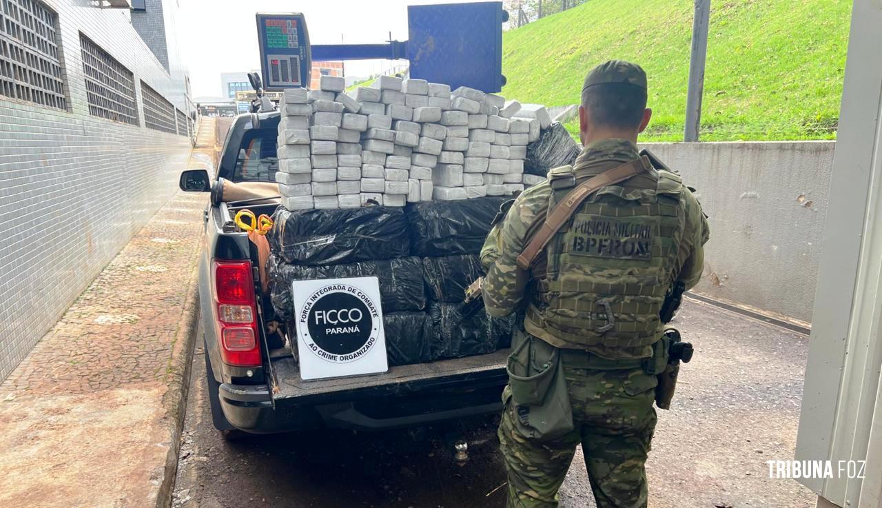FICCO/PR apreende 313,3 Kg de maconha em um depósito em Foz do Iguaçu