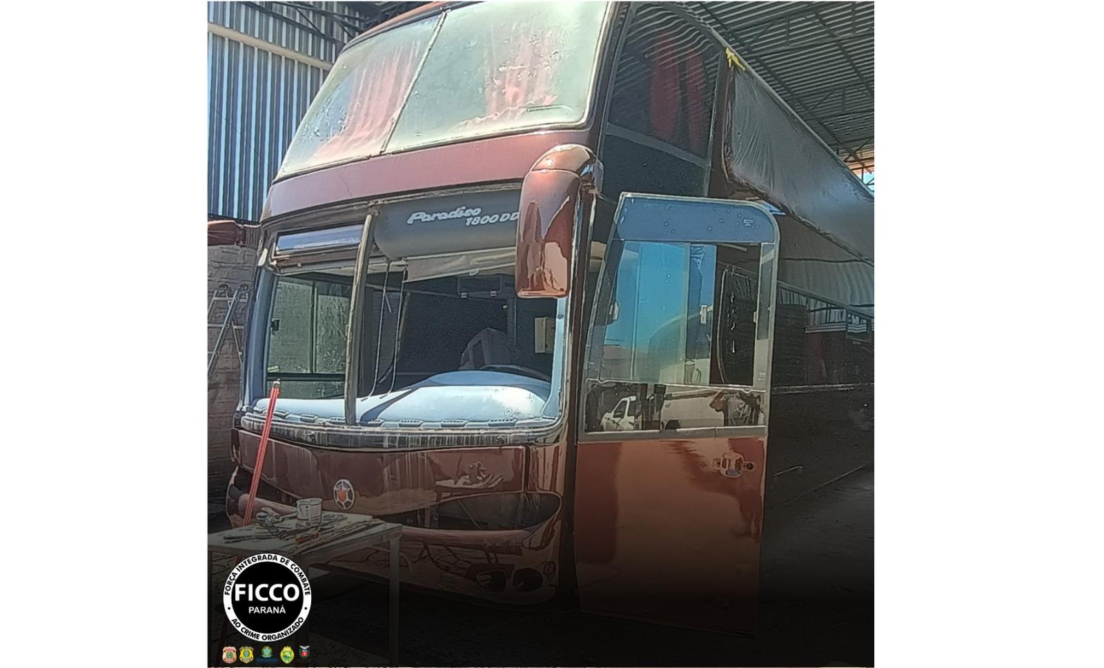 FICCO/PR e RF apreendem ônibus com indícios de adulteração de sinais identificadores FICCO/PR e RF apreendem ônibus com indícios de adulteração de sinais identificadores