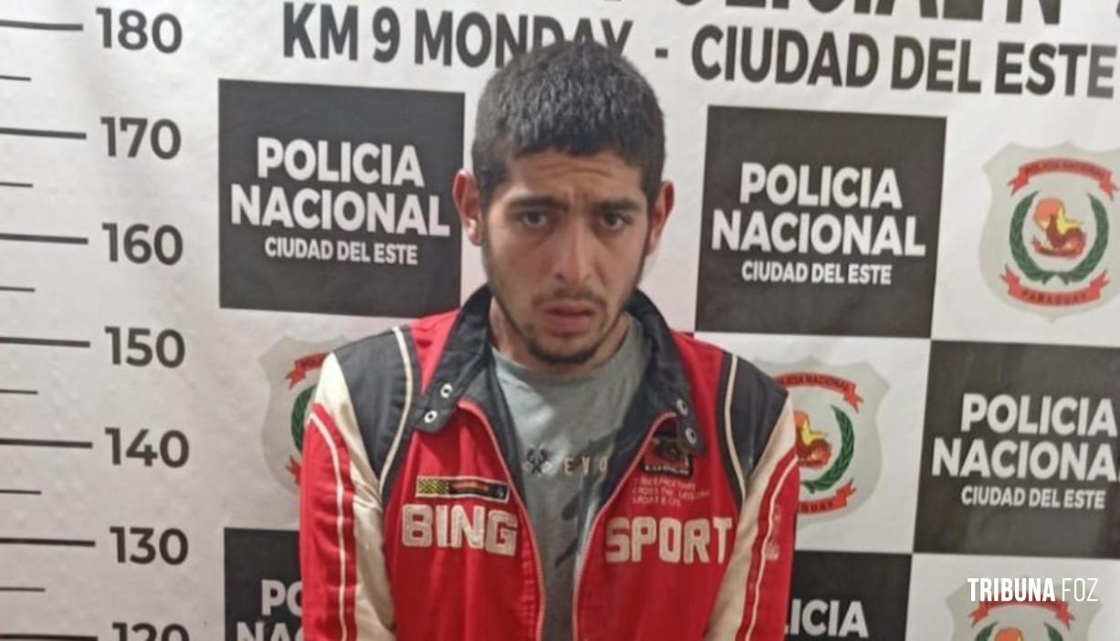 Ladrão de varal é pego na boca da botija é preso em flagrante em Ciudad Del Este