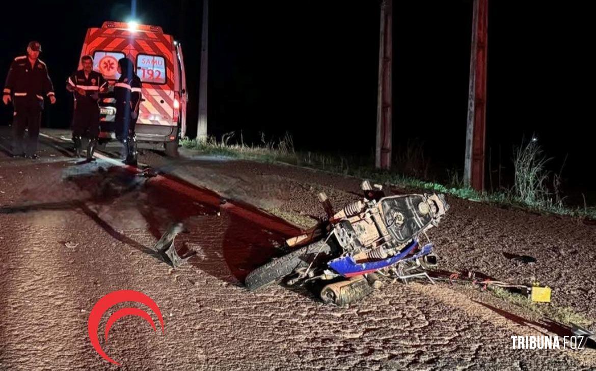 Moto parte ao meio e homem morre após acidente de trânsito em Santa Helena