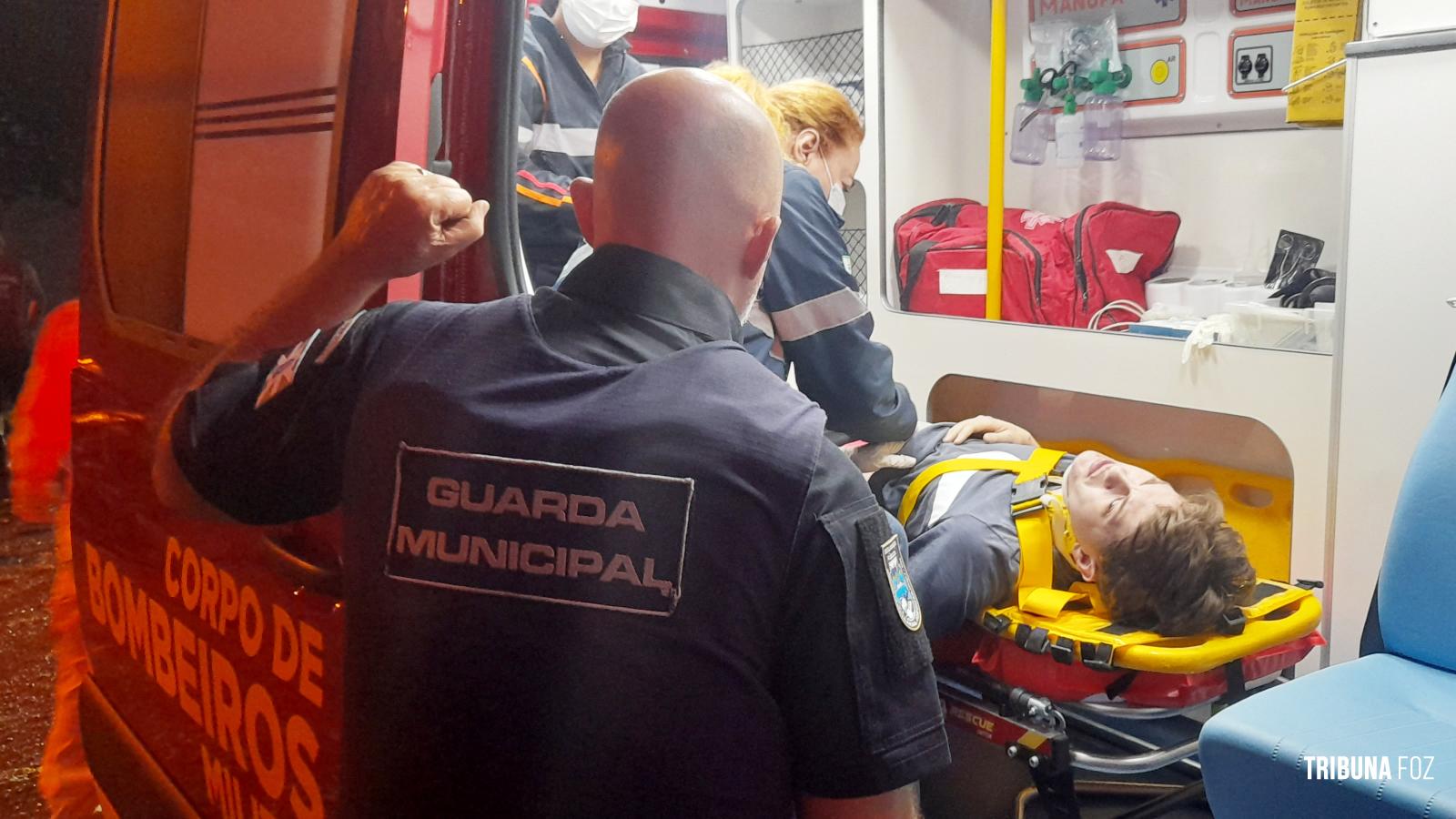 Motociclista fica ferido após colisão na Vila Yolanda