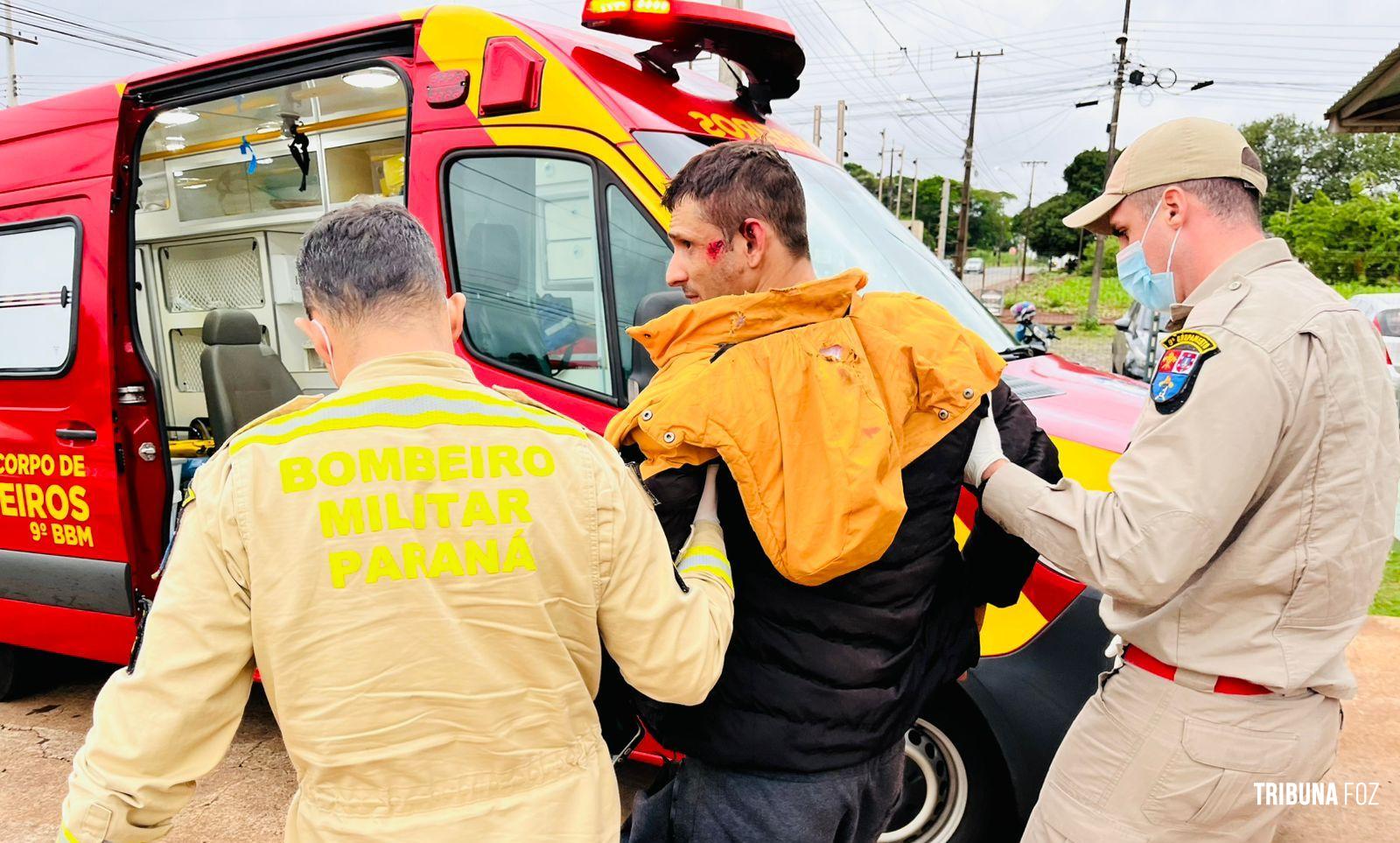 Motociclista fica ferido após queda na Av. Gramado Motociclista fica ferido após queda na Av. Gramado