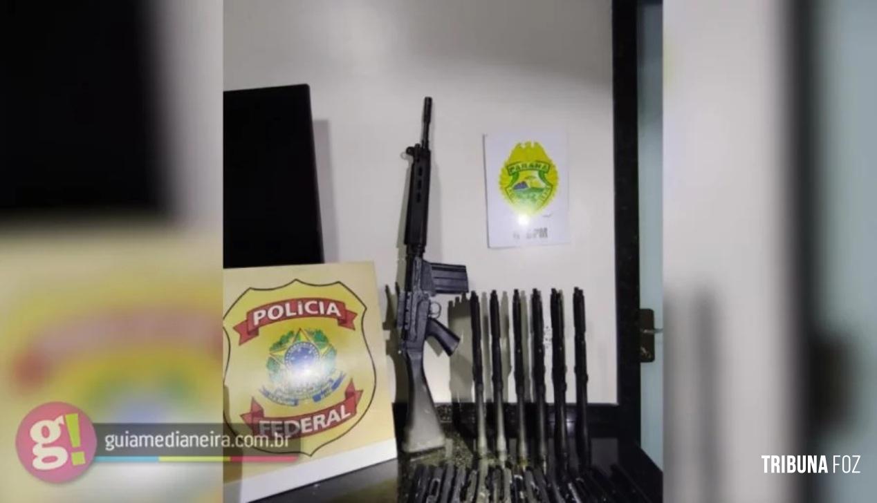 Operação Integrada Apreende Fuzil de Guerra e Componentes de Armas na BR-277 em Matelândia Operação Integrada Apreende Fuzil de Guerra e Componentes de Armas na BR-277 em Matelândia
