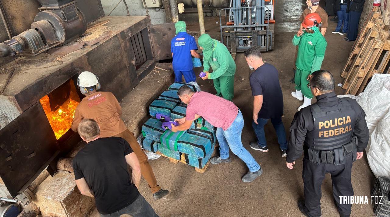 Polícia Federal realiza incineração de mais de 11 toneladas de drogas em Foz do Iguaçu Polícia Federal realiza incineração de mais de 11 toneladas de drogas em Foz do Iguaçu