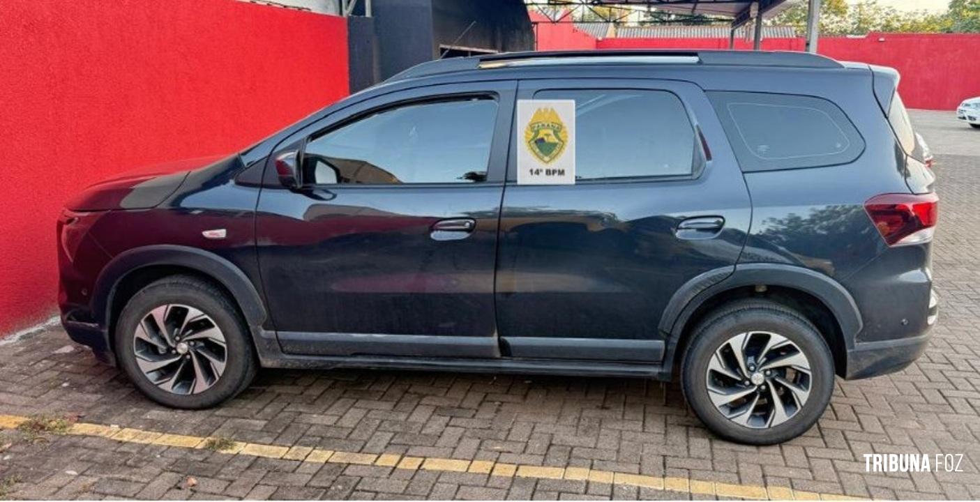Polícia Militar recupera veículo com registro de furto em Foz do Iguaçu Polícia Militar recupera veículo com registro de furto em Foz do Iguaçu