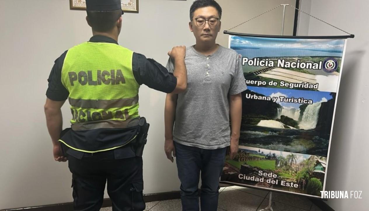 Policia Nacional prende chinês com mandado de prisão ativo em Ciudad Del Este