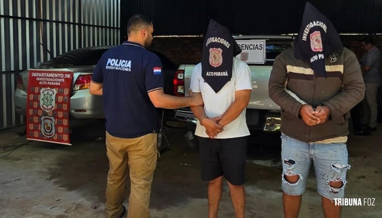 Policia prende duas pessoas em uma oficina mecânica com dois carros roubados em Ciudad Del Este Policia prende duas pessoas em uma oficina mecânica com dois carros roubados em Ciudad Del Este