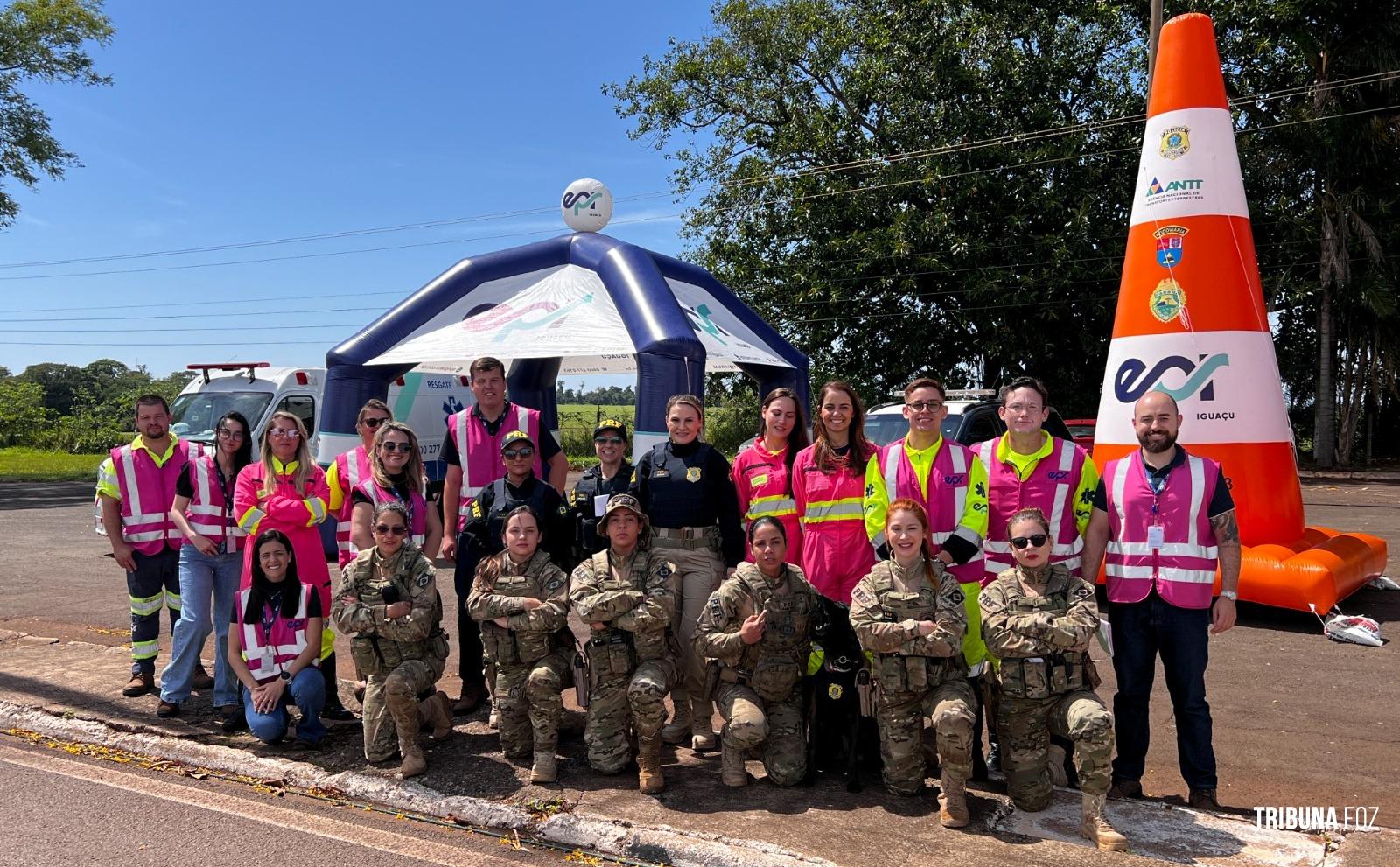PRF realiza ação do Outubro Rosa em Santa Terezinha de Itaipu