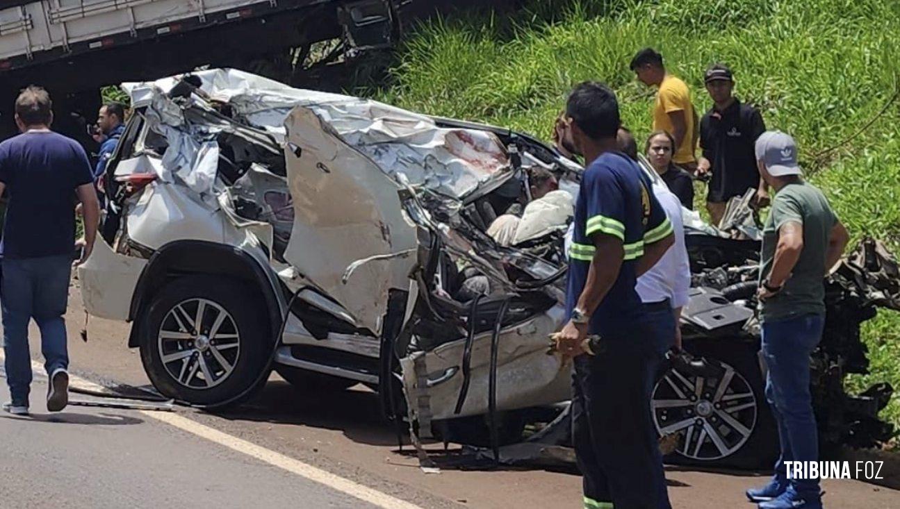 Acidente com vítima fatal e feridos graves na BR-277 entre Matelândia e Medianeira