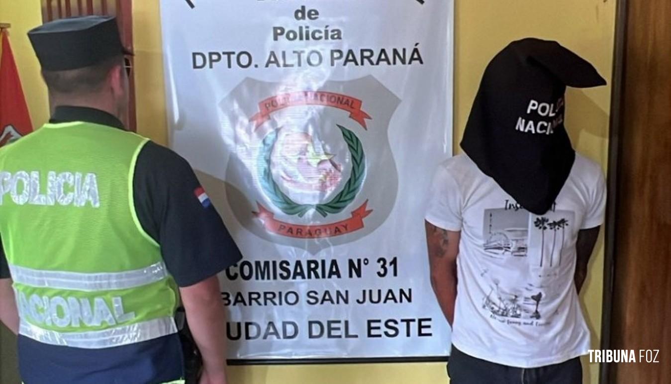 Argentino é preso em Ciudad Del Este após cometer furto e ser reconhecido pela vítima