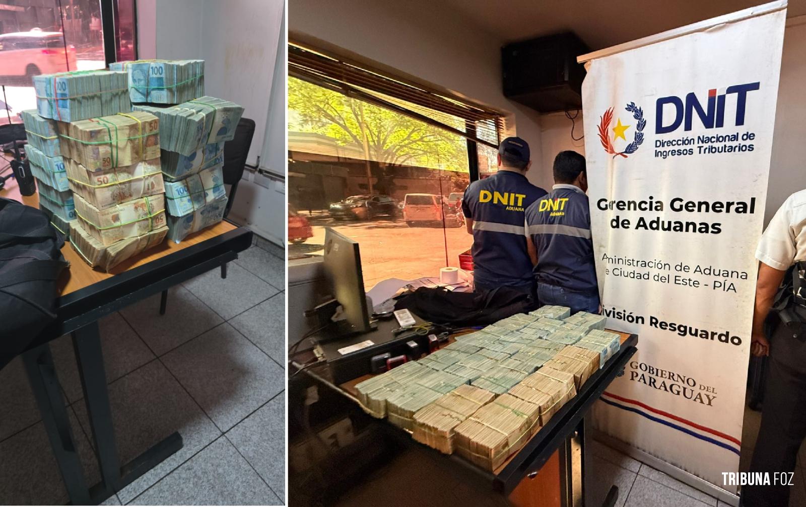 Casal de brasileiros são presos em Ciudad Del Este com R$ 1.6 milhões de reais