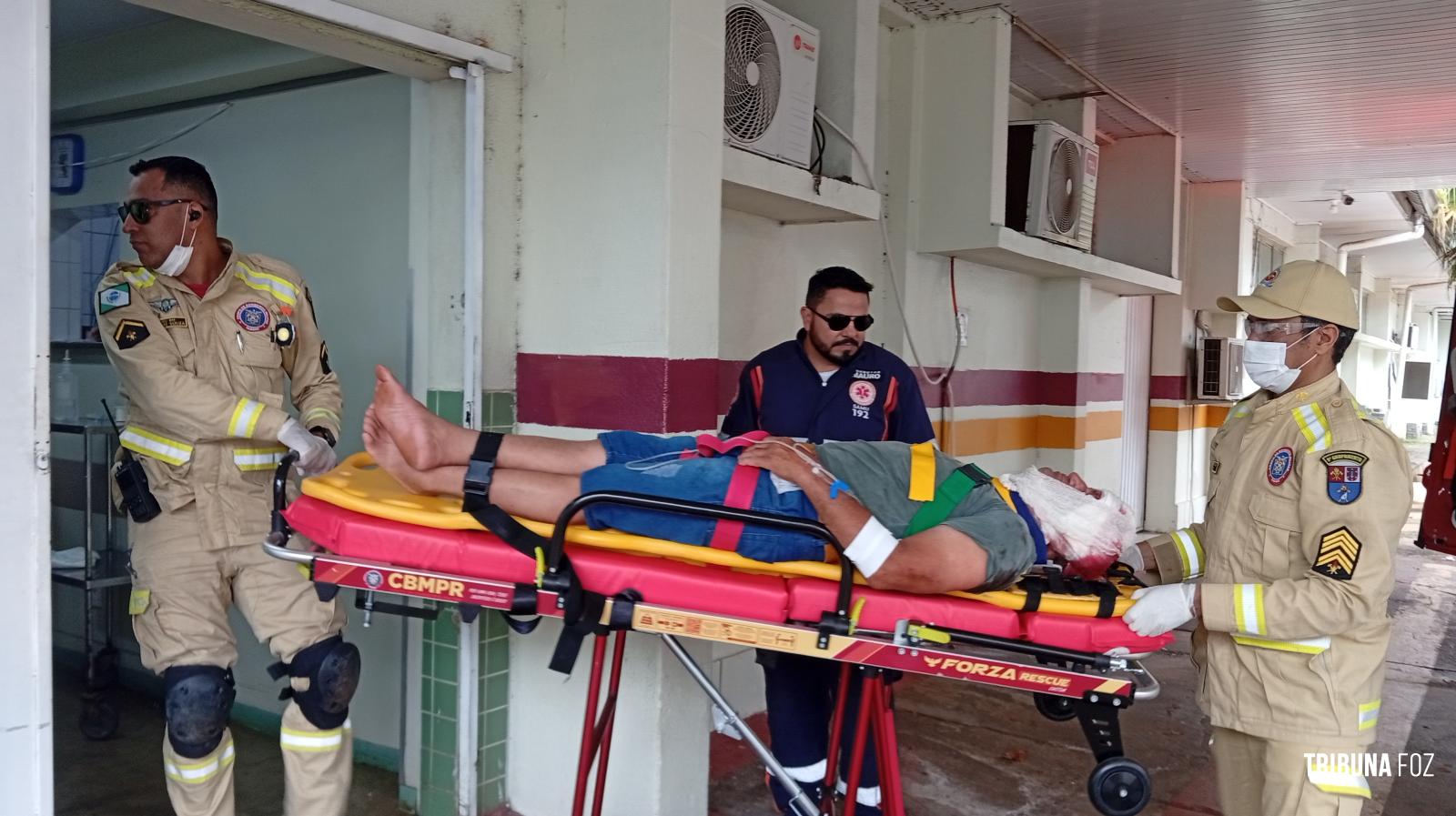 Ciclista embriagado é socorrido pelo Siate após queda no Jardim Universitário